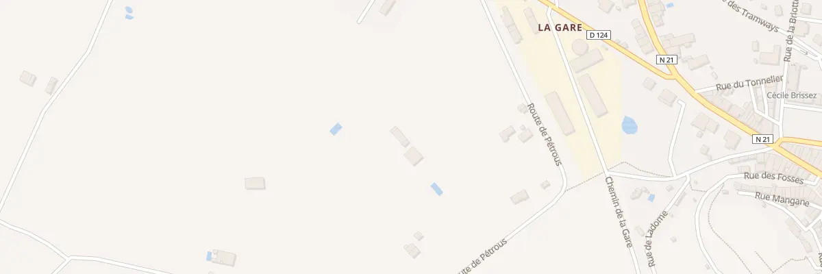 Plan du 170 Rte de Pétrous à Cancon
