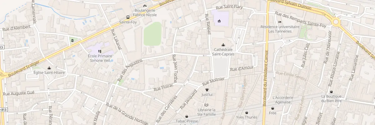 Plan du 50 Rue des Augustins à Agen