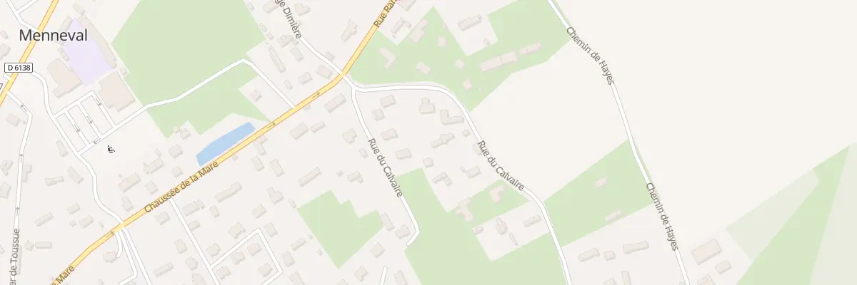 Plan du 8 Rue du Calvaire à Menneval