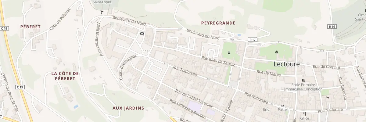Plan du 138 Rue Nationale à Lectoure