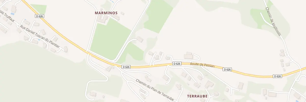 Plan du 1501 Rte de Pessan à Auch