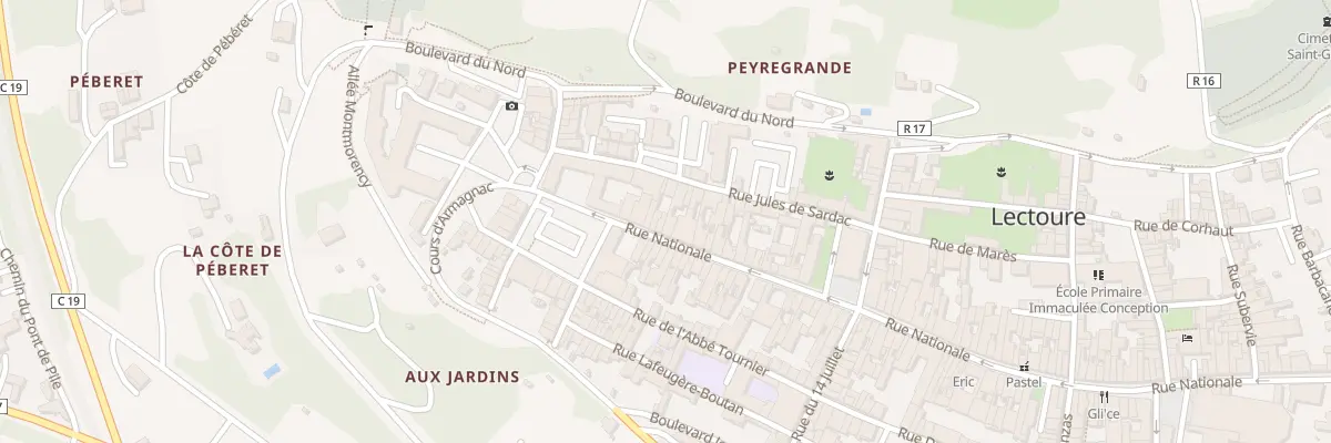 Plan du 134 Rue Nationale à Lectoure