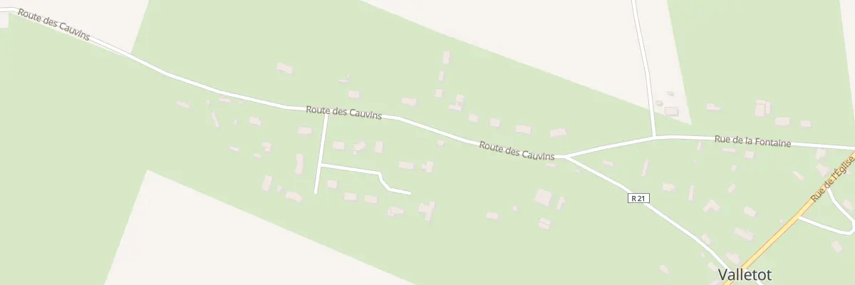 Plan du 9 Rte des Cauvins à Valletot