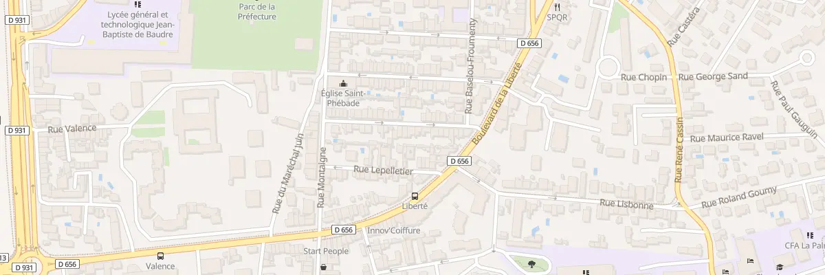 Plan du 24 Rue du Doct Louis Brocq à Agen
