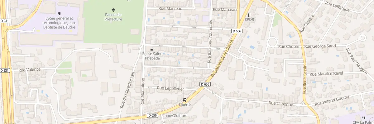 Plan du 27 Rue du Doct Louis Brocq à Agen