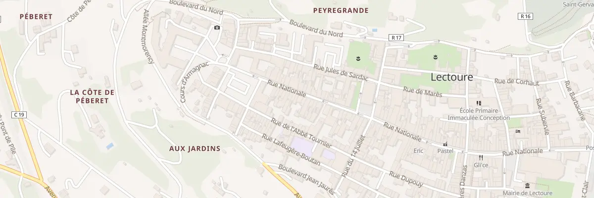 Plan du 109 Rue Nationale à Lectoure