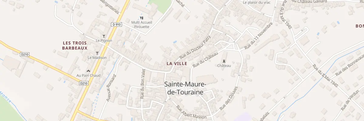 Plan du 22 Rue du Docteur Patry à Sainte-Maure-de-Touraine