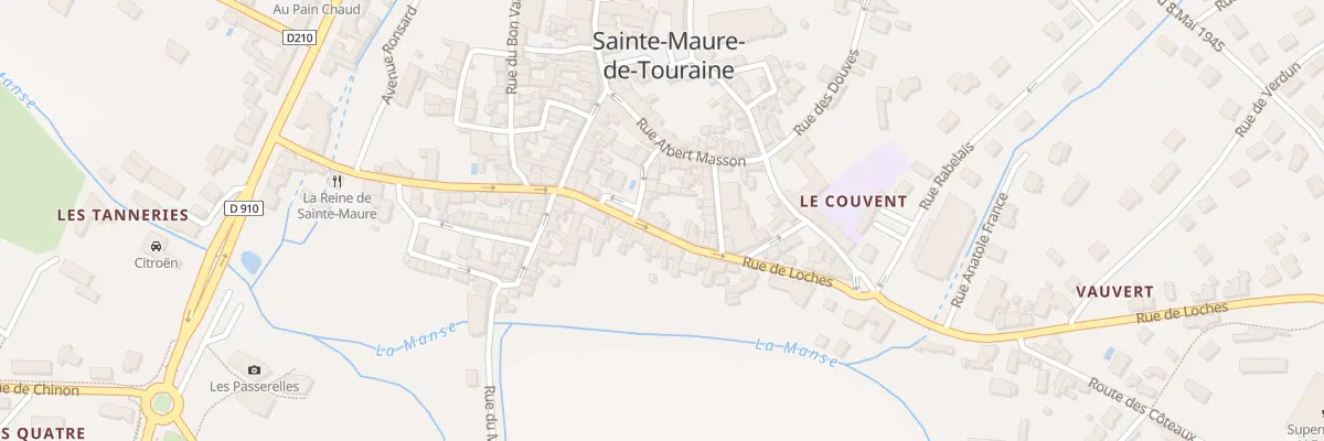 Plan du 13 Rue de Loches à Sainte-Maure-de-Touraine