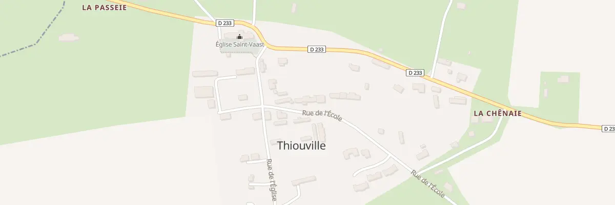 Plan du 85 Rue de l’Ecole à Thiouville