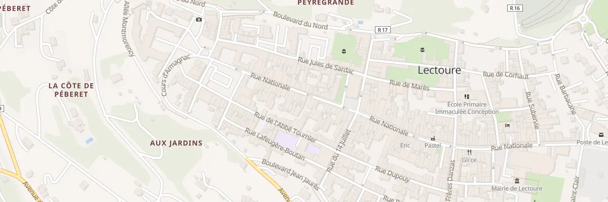 Plan du 97 Rue Nationale à Lectoure