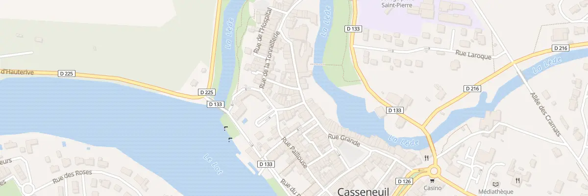 Plan du 61 Rue Grande à Casseneuil