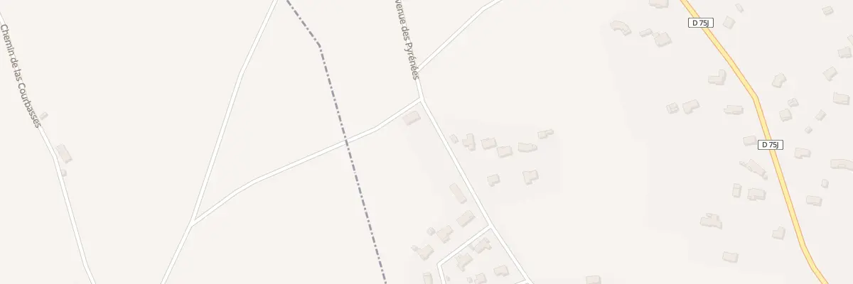 Plan du 83 Av des Pyrénées à Clarac