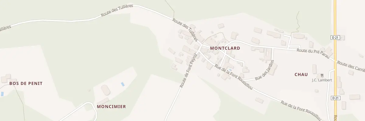 Plan du 27 Monclard à Clermont-de-Beauregard