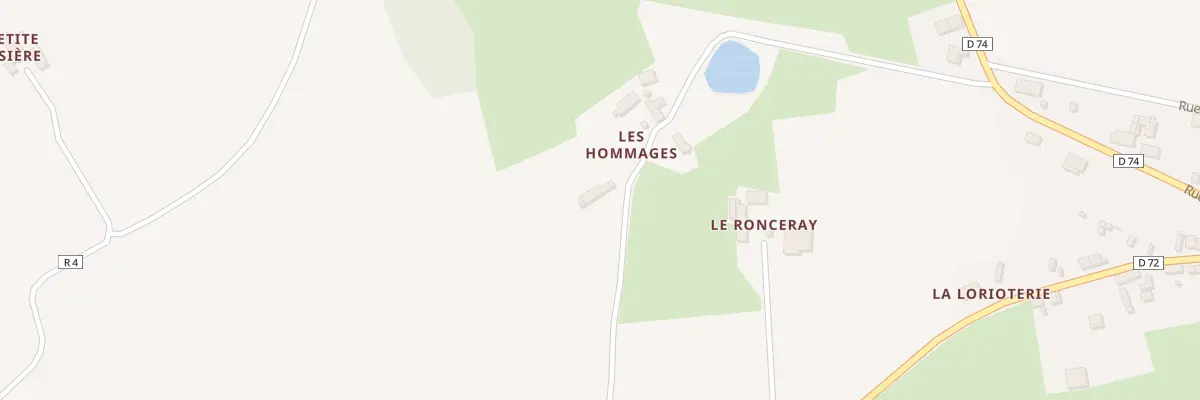 Plan du 5258 Les Hommages à Coudrecieux
