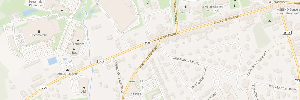 Plan du 87 Rue Louis Pasteur à L’Aigle