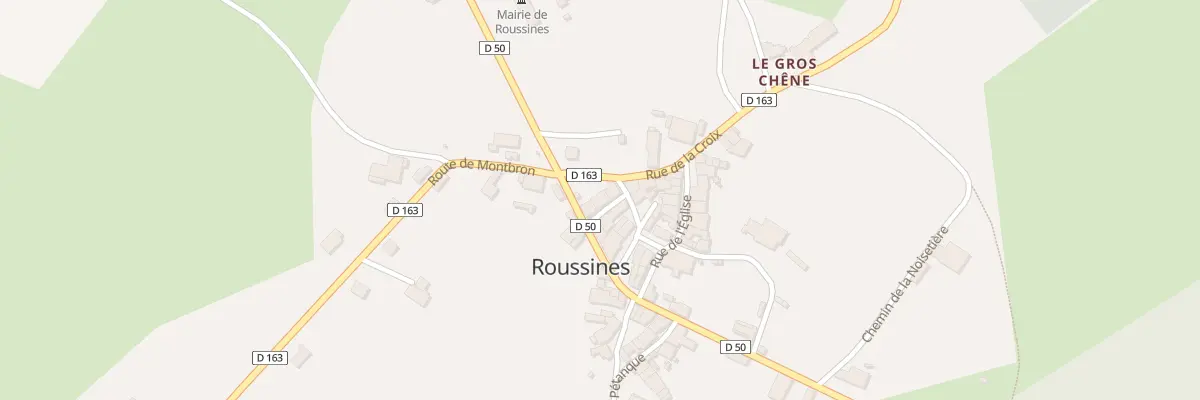 Plan du 15 Rte de la Tardoire à Roussines