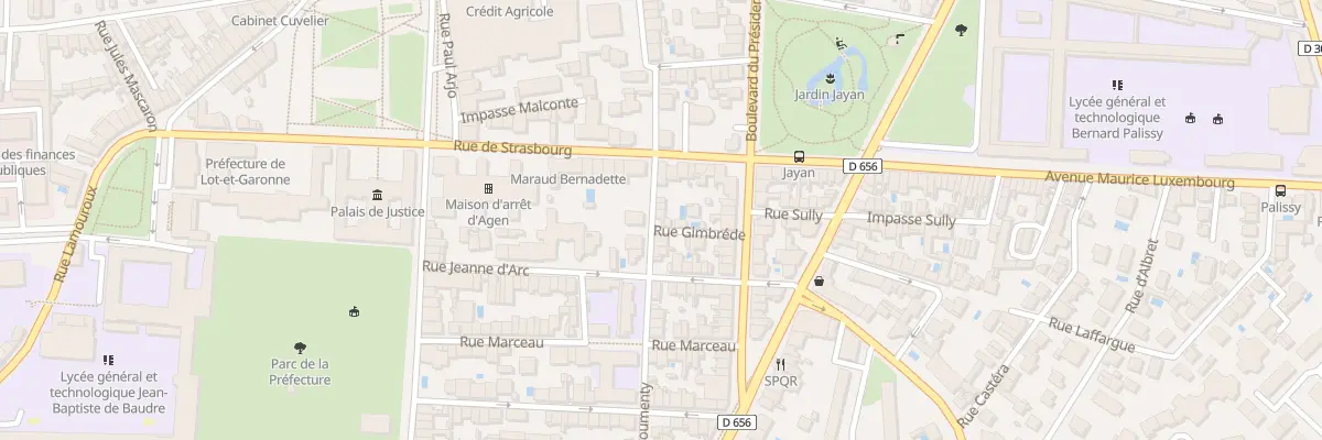Plan du 26 Rue Barsalou-froumenty à Agen