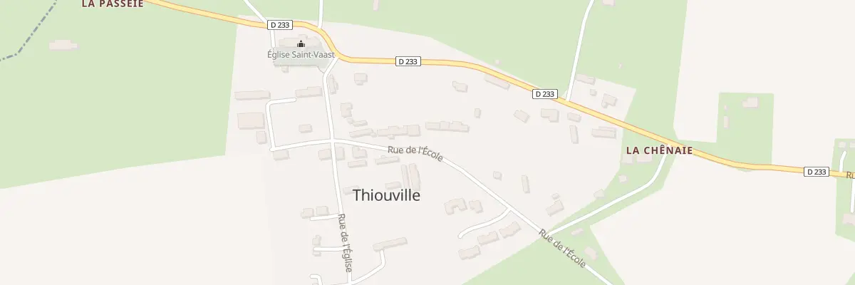Plan du 91 Rue de l’Ecole à Thiouville
