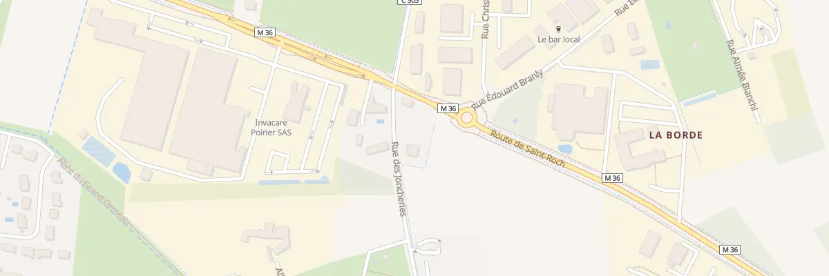 Plan du 16 Rue des Joncheries à Fondettes