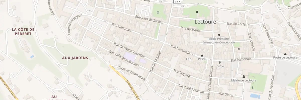 Plan du 85 Rue Nationale à Lectoure