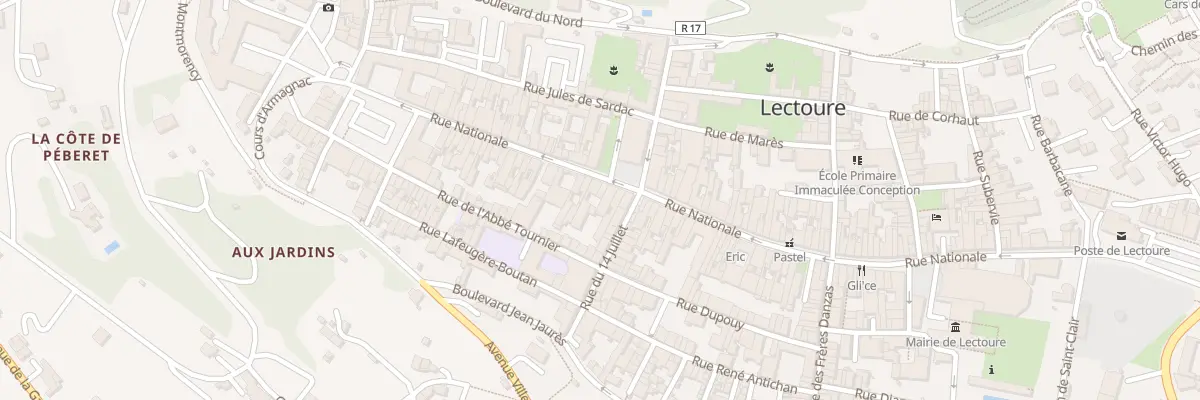 Plan du 83 Rue Nationale à Lectoure