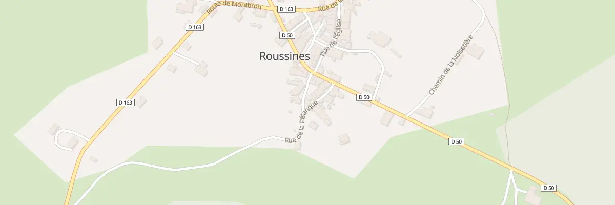 Plan du 10 Rue de la Petanque à Roussines
