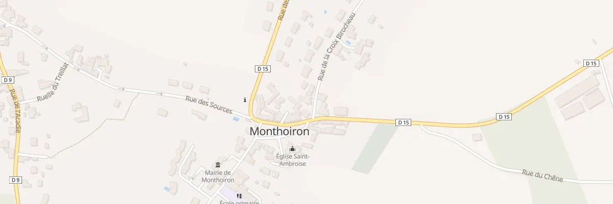 Plan du 1 Rue de la Croix Birocheau à Monthoiron