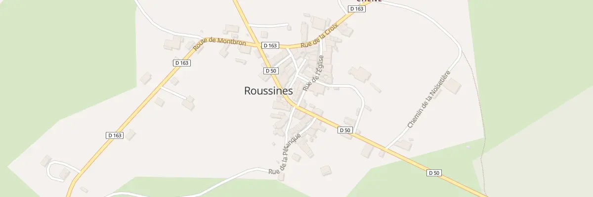 Plan du 1 Rue de la Lanterne à Roussines