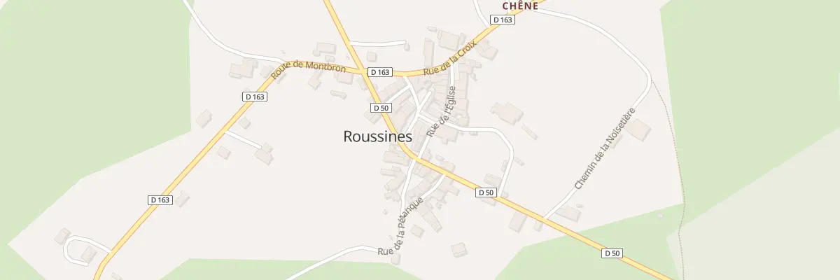 Plan du 1B Rue de la Lanterne à Roussines