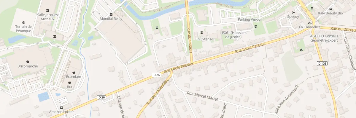 Plan du 62T Rue Louis Pasteur à L’Aigle