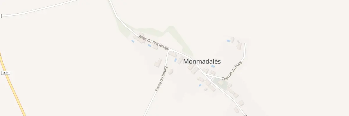 Plan du 15 Le Bourg à Monmadalès