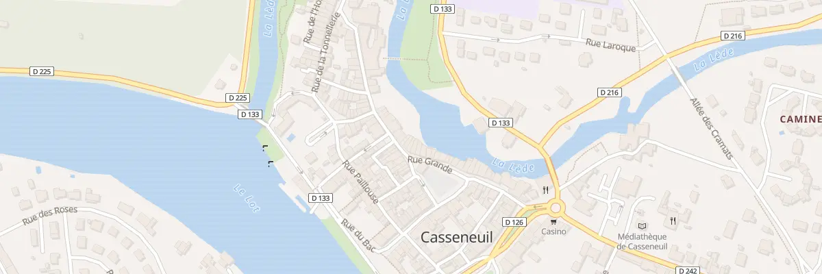 Plan du 50 Rue Grande à Casseneuil