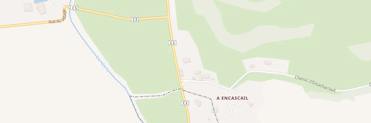 Plan du 143 Rte d’Orbessan à Boucagnères