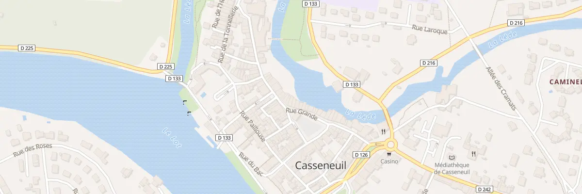Plan du 46 Rue Grande à Casseneuil