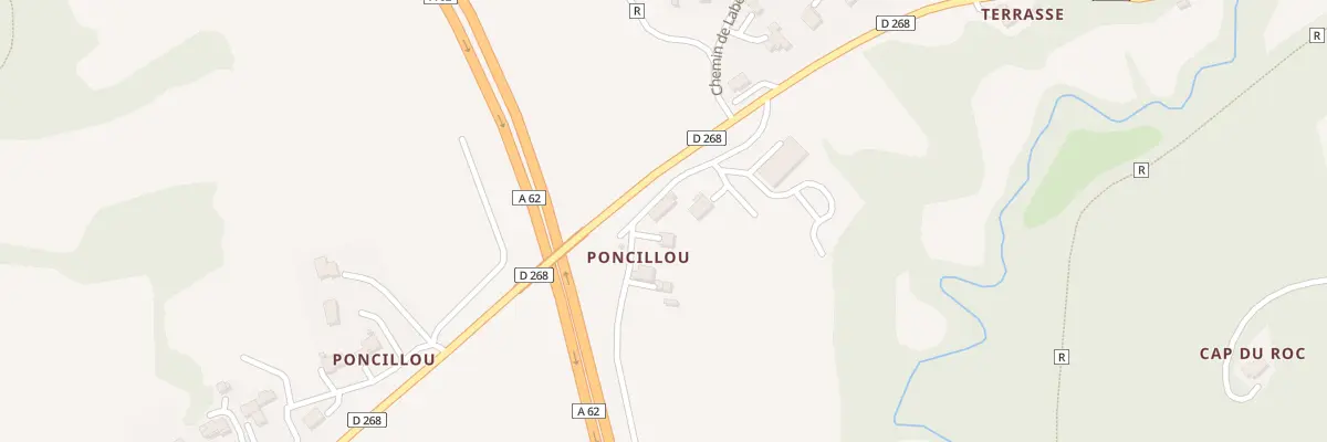 Plan du 5 Chem de Poncillou à Moirax