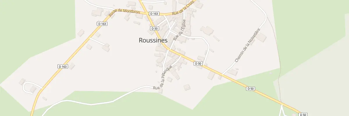 Plan du 4 Rue de la Petanque à Roussines