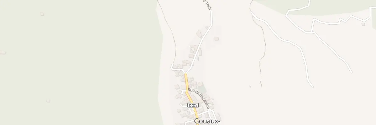 Plan de Village à Gouaux-de-Luchon