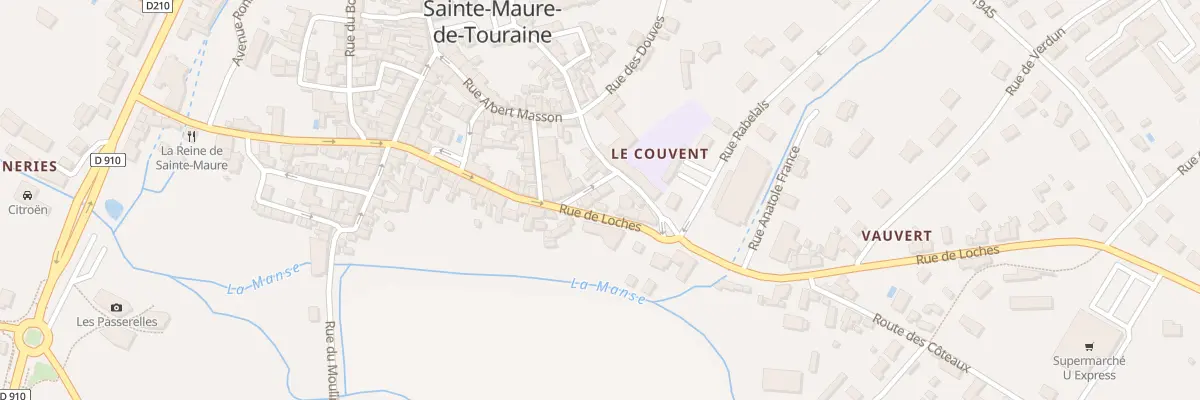 Plan du 25 Rue de Loches à Sainte-Maure-de-Touraine