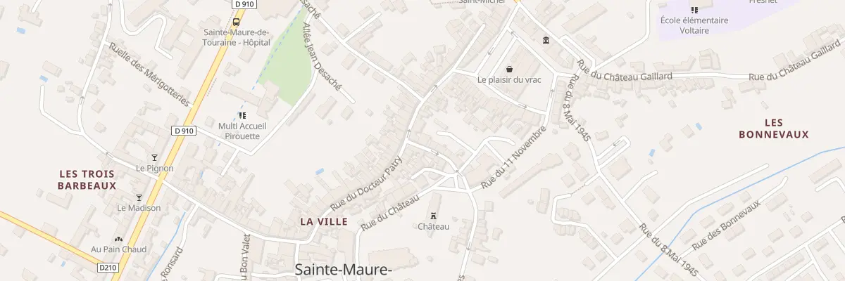 Plan du 3 Rue des Douves à Sainte-Maure-de-Touraine