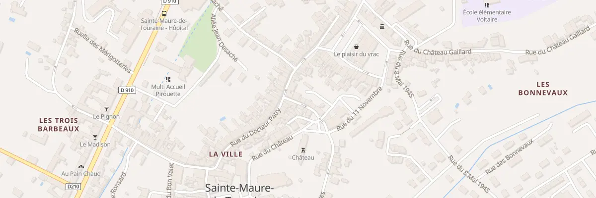 Plan du 5 Rue des Douves à Sainte-Maure-de-Touraine