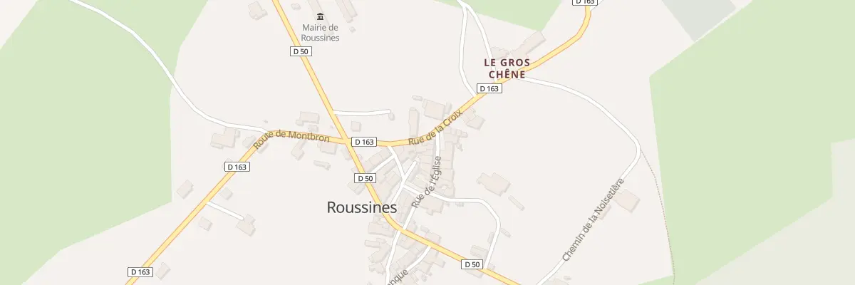 Plan du 6 Rue de la Croix à Roussines