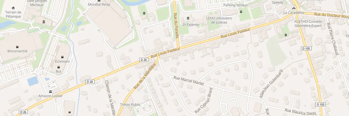 Plan du 71 Rue Louis Pasteur à L’Aigle