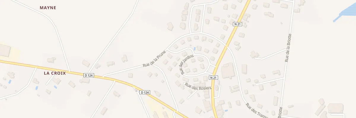 Plan du 8 Rue des Jardins à Cancon