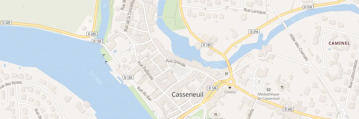 Plan du 34 Rue Grande à Casseneuil