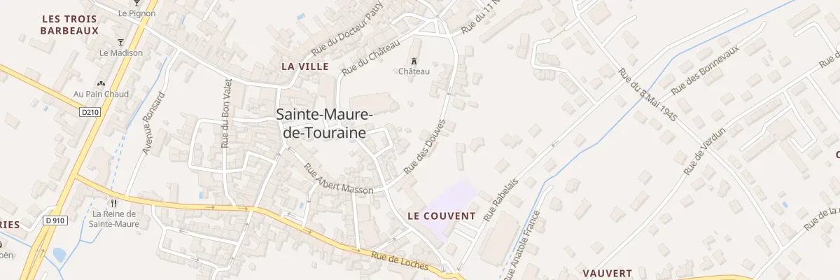 Plan du 18 Rue des Douves à Sainte-Maure-de-Touraine