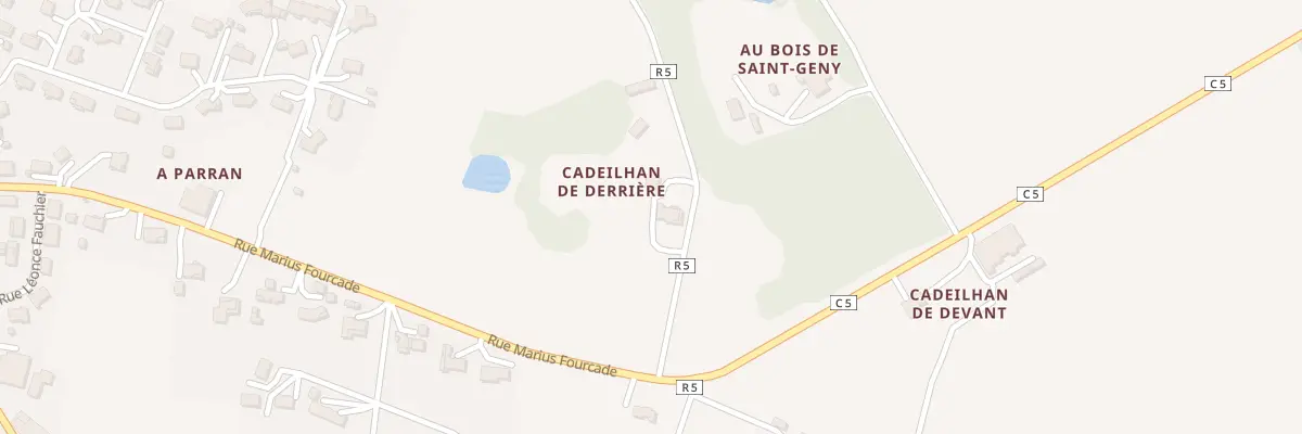 Plan du 5052 A Cadeilhan à Pauilhac