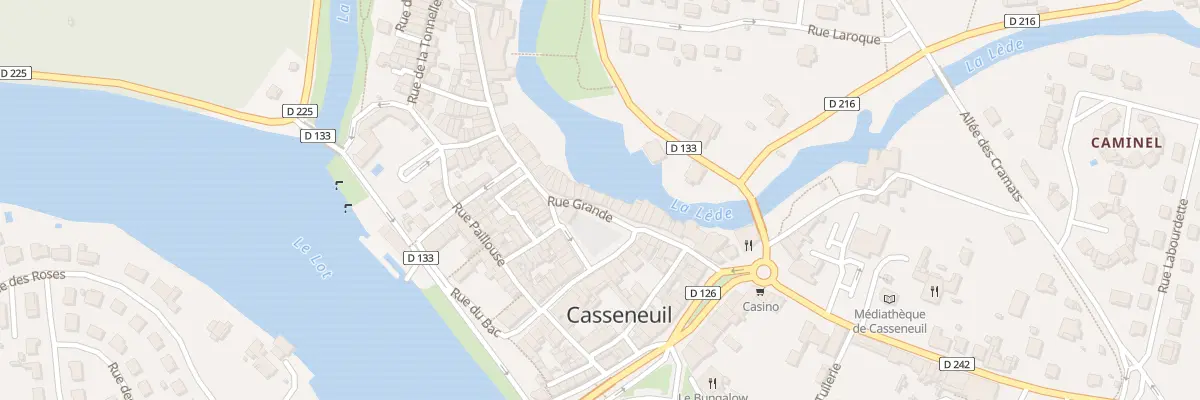 Plan du 32 Rue Grande à Casseneuil