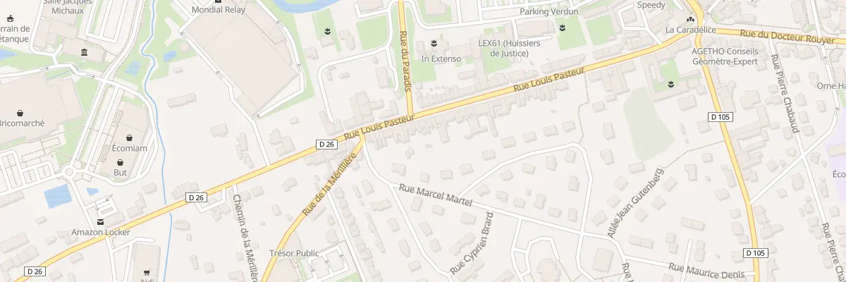Plan du 65 Rue Louis Pasteur à L’Aigle