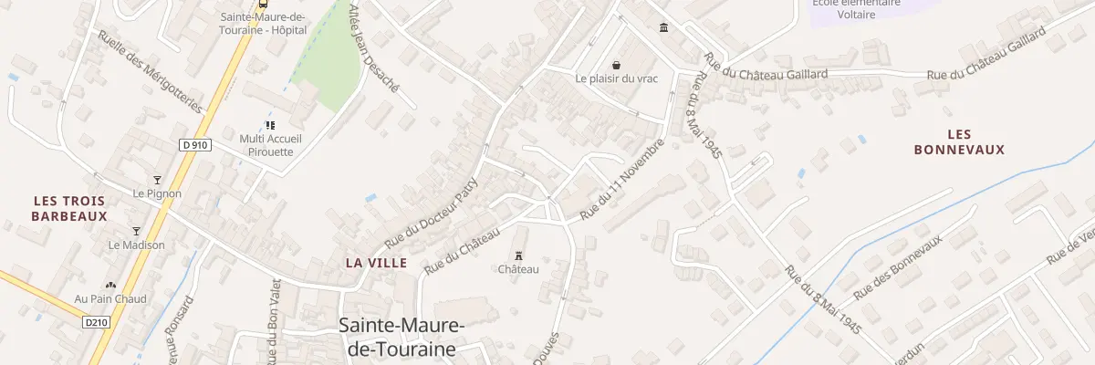 Plan du 7 Rue des Douves à Sainte-Maure-de-Touraine