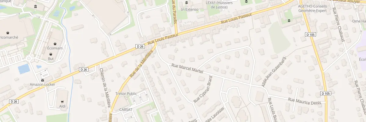 Plan du 3 Rue Marcel Martel à L’Aigle